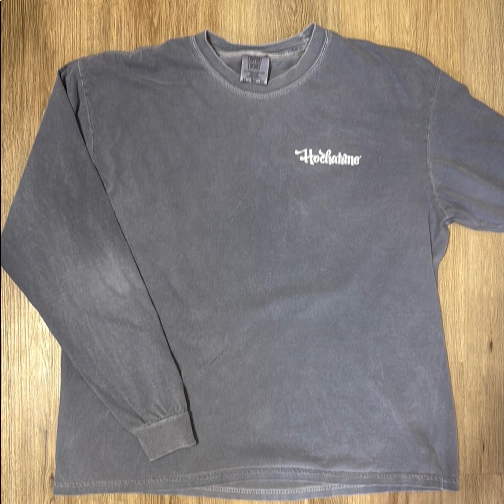 Comfort Colors Men's Hochatown Charcoal Tree Top Long Sleeve Tee Hochatime